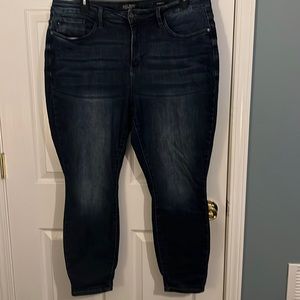Judy Blue dark rinse 20W skinny fit jeans euc